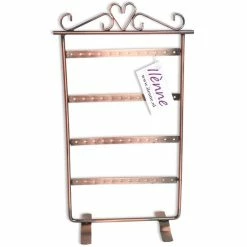 Ilenne Ilènne - Ilènne Oorbellenrekje - Koper 16x9x30,5 Cm - 24 Paar Oorbellen Opbergen