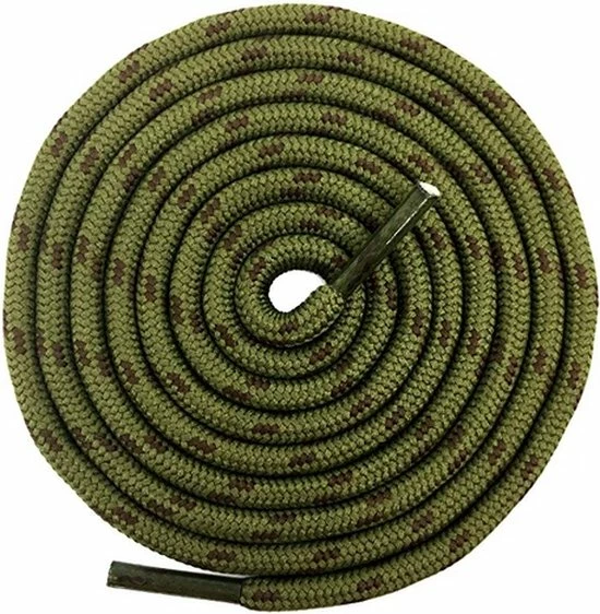 Feterz Leger Groene Ronde Schoenveters Voor Wandelschoenen | Lengte: 120cm | Dikte: 4,5mm 3 Feterz Leger Groene Ronde Schoenveters Voor Wandelschoenen | Lengte: 120cm | Dikte: 4,5mm