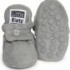 Little Riots - Babyslofjes - Antislip - Fleece Stepper - Grijs - Slofjes Voor Je Baby, Dreumes En Peuter Voor Jongens En Meisjes - 6-12 Maanden (11,5cm) - Schoenmaat 18-19 -JACK & JONES JUNIOR winkel 550x570