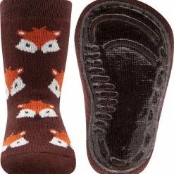 Antislipsok Ewers - Bruin Met Vosjes-21/22