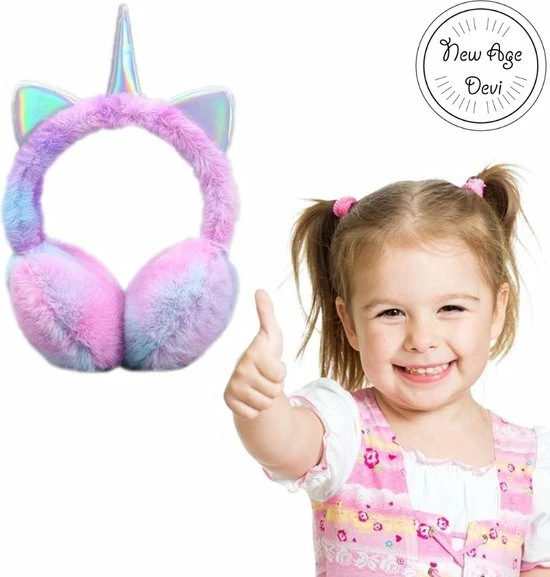New Age Devi - Eenhoorn Oorwarmers - Meisjes - Licht Blauw - Pluche 5 New Age Devi - Eenhoorn Oorwarmers - Meisjes - Licht Blauw - Pluche - Afbeelding 3
