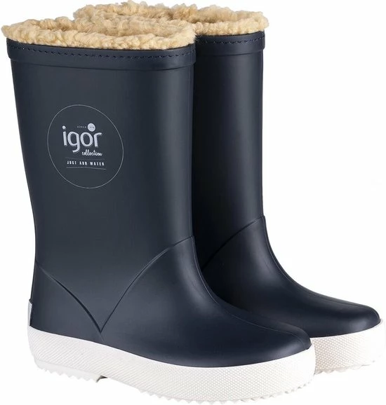 Igor - Regenlaarzen Voor Kinderen - Splash Nautico Borreguito - Marineblauw - Maat 26EU 3 Igor - Regenlaarzen Voor Kinderen - Splash Nautico Borreguito - Marineblauw - Maat 26EU
