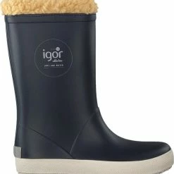 Igor - Regenlaarzen Voor Kinderen - Splash Nautico Borreguito - Marineblauw - Maat 29EU -JACK & JONES JUNIOR winkel 550x590 2