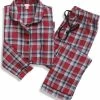 La V La-V Flanel Pyjama Set Voor Meisjes Met Geruit Patroon Rood 116-122 -JACK & JONES JUNIOR winkel 550x595 3
