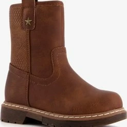 Blue Box Meisjes Enkellaarsjes - Cognac - Maat 26