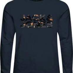 JACK & JONES JUNIOR JACK&JONES JUNIOR JJRAMP TEE LS CREW NECK JNR Jongens T-shirt - Maat 140