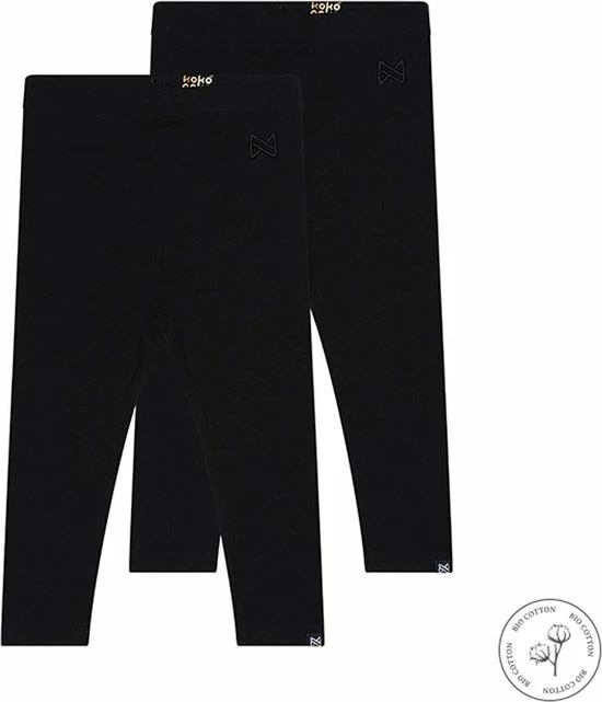 Koko Noko Meisjes 2-Pack Legging - Maat 74/80 - Zwart 4 Koko Noko Meisjes 2-Pack Legging - Maat 74/80 - Zwart - Afbeelding 2