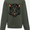 TwoDay Jongens Sweater Met Tijgerkop - Groen - Maat 158/164 -JACK & JONES JUNIOR winkel 550x653