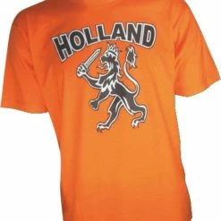 T-shirt Oranje Holland Met Leeuw Kids | WK Voetbal Qatar 2022 | Nederlands Elftal Kinder Shirt | Nederland Supporter | Holland Souvenir | Maat 152