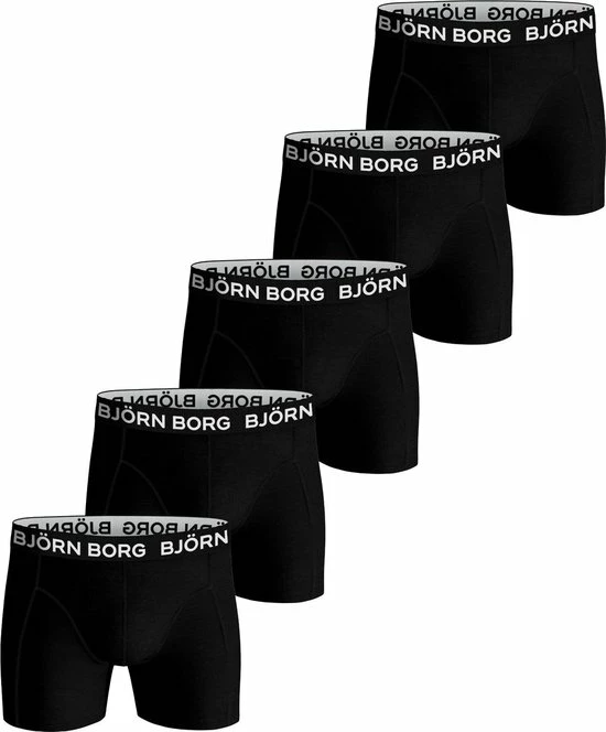 Björn Borg Boxershort Core - Onderbroeken - 5 Stuks - Jongens - Maat 146-152 - Zwart 3 Björn Borg Boxershort Core - Onderbroeken - 5 Stuks - Jongens - Maat 146-152 - Zwart