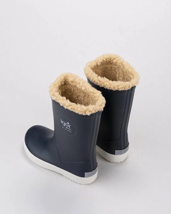 Igor - Regenlaarzen Voor Kinderen - Splash Nautico Borreguito - Marineblauw - Maat 26EU 4 Igor - Regenlaarzen Voor Kinderen - Splash Nautico Borreguito - Marineblauw - Maat 26EU - Afbeelding 2