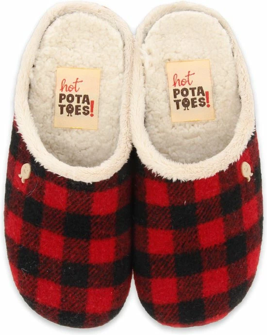 Hot Potatoes Tijvin Kinder Pantoffel - Rood Multi - Maat 39 11 Hot Potatoes Tijvin Kinder Pantoffel - Rood Multi - Maat 39 - Afbeelding 9