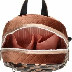 Zebra Trends Zebra Rugzak Flowers Brown Gold Rugtas + Armbandje -JACK & JONES JUNIOR winkel 550x697