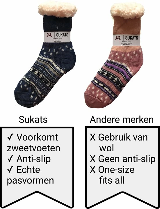 Sukats® Kinder Huissokken - 2 Paar Homesocks - Maat 32-35 - Kids - Huissokken Kinderen - Jongens En Meisjes - Kindersokken 5 Sukats® Kinder Huissokken - 2 Paar Homesocks - Maat 32-35 - Kids - Huissokken Kinderen - Jongens En Meisjes - Kindersokken - Afbeelding 3