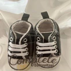 Completebabyuitzet Baby Schoenen - Pasgeboren Babyschoenen - Eerste Baby Schoentjes 6-12 Maanden - Zachte Zool Antislip - Warme Baby Slofjes 12cm - Zwart -JACK & JONES JUNIOR winkel 550x733 120