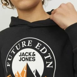 JACK & JONES JUNIOR JACK&JONES JUNIOR JCOISIAH SWEAT HOOD FST JNR Jongens Trui - Maat 164 -JACK & JONES JUNIOR winkel 550x733 71