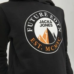 JACK & JONES JUNIOR JACK&JONES JUNIOR JCOISIAH SWEAT HOOD FST JNR Jongens Trui - Maat 164 -JACK & JONES JUNIOR winkel 550x733 72