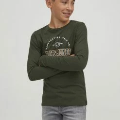 JACK & JONES JUNIOR JACK&JONES JUNIOR JJSTAMP TEE LS CREW NECK 2PK MP JNR Jongens T-shirt - Maat 152 -JACK & JONES JUNIOR winkel 550x746 2