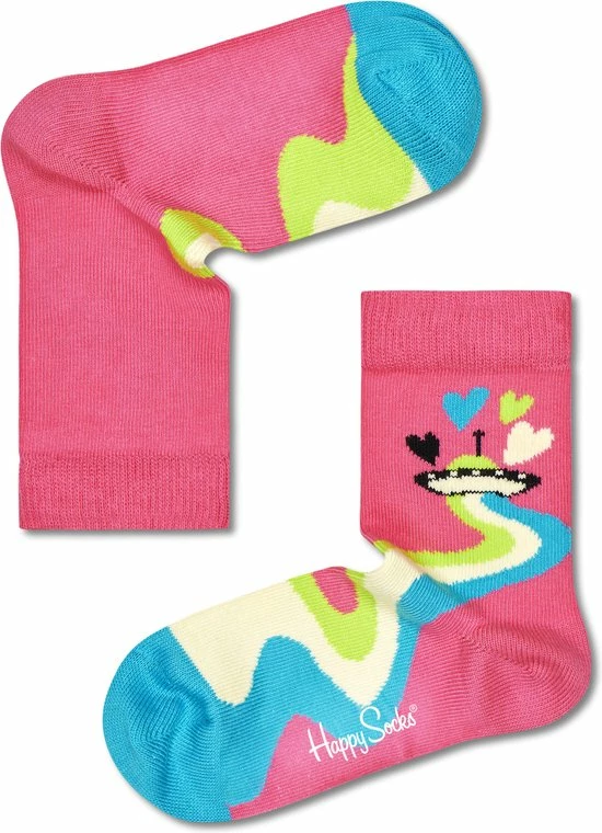 Happy Socks XKHNS08-3303 3-Pack Kids Hearts And Stars Socks Gift Set - Maat 0-12M 4 Happy Socks XKHNS08-3303 3-Pack Kids Hearts And Stars Socks Gift Set - Maat 0-12M - Afbeelding 2