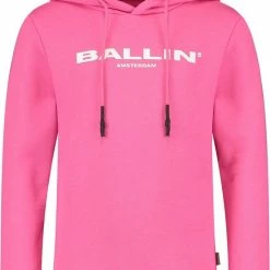 Ballin Amsterdam - Jongens Slim Fit Original Hoodie - Roze - Maat 164