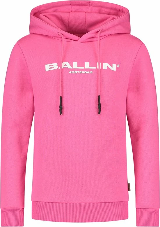 Ballin Amsterdam - Jongens Slim Fit Original Hoodie - Roze - Maat 164 3 Ballin Amsterdam - Jongens Slim Fit Original Hoodie - Roze - Maat 164