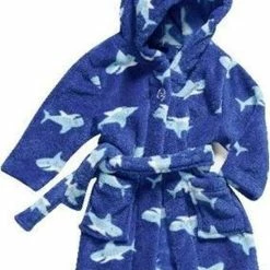 Playshoes - Fleece Badjas Met Capuchon - Haaien - Maat 122-128cm -JACK & JONES JUNIOR winkel 550x778 4