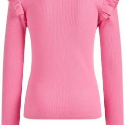 WE Fashion Meisjes T-shirt Met Volants En Ribstructuur - Maat 134/140 -JACK & JONES JUNIOR winkel 550x784 3