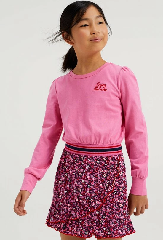 WE Fashion Meisjes Jurk Met Embroidery En Dessin - Maat 146/152 6 WE Fashion Meisjes Jurk Met Embroidery En Dessin - Maat 146/152 - Afbeelding 4