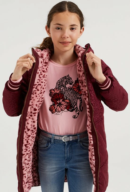 WE Fashion Meisjes Reversible Parka Met Dessin En Imitatiebont - Maat 146/152 8 WE Fashion Meisjes Reversible Parka Met Dessin En Imitatiebont - Maat 146/152 - Afbeelding 6