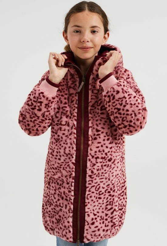 WE Fashion Meisjes Reversible Parka Met Dessin En Imitatiebont - Maat 146/152 5 WE Fashion Meisjes Reversible Parka Met Dessin En Imitatiebont - Maat 146/152 - Afbeelding 3