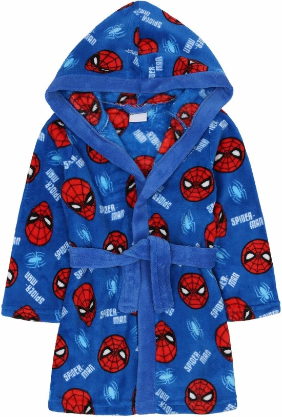 Marvel Comics Spider-man Marvel - Marineblauwe Badjas Voor Jongens, Fleece, OEKO-TEX / 116-128 3 Marvel Comics Spider-man Marvel - Marineblauwe Badjas Voor Jongens, Fleece, OEKO-TEX / 116-128