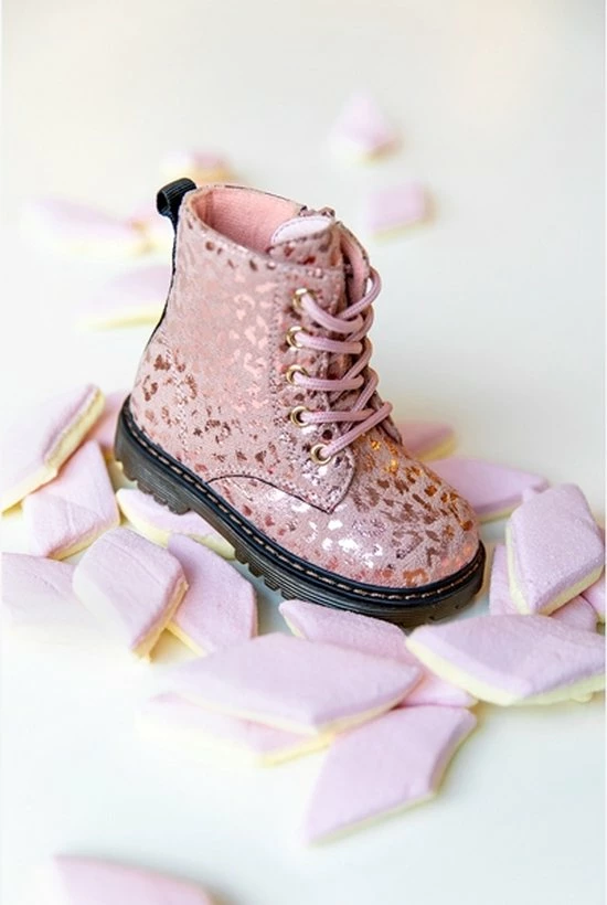 Blue Box Meisjes Veterboots Met Luipaardprint - Roze - Maat 22 10 Blue Box Meisjes Veterboots Met Luipaardprint - Roze - Maat 22 - Afbeelding 8