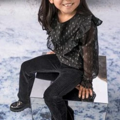 WE Fashion Meisjes Velvet Flared Legging Van Ribstof - Maat 116 -JACK & JONES JUNIOR winkel 550x825 24