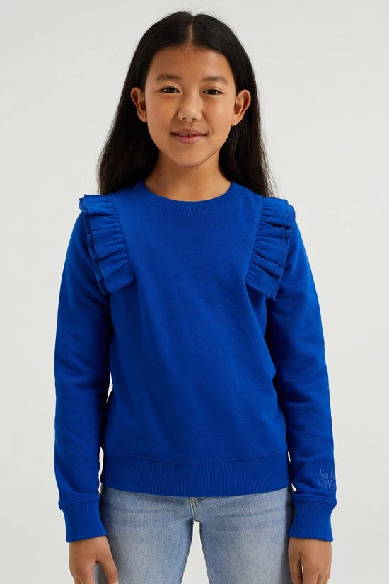 WE Fashion Meisjes Sweater Met Ruffles 6 WE Fashion Meisjes Sweater Met Ruffles - Afbeelding 4
