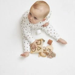 Meyco Mini Panther Pyjama - 2-pack - Offwhite/sand - 86/92 -JACK & JONES JUNIOR winkel 550x825 86