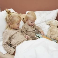 Meyco Mini Panther Pyjama - 2-pack - Offwhite/sand - 86/92 -JACK & JONES JUNIOR winkel 550x825 89