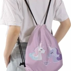 Isa's Friends Zwemtas - Gymtas "Friends" - Luxe Rugtas Met Trekkoorden - School Tas - Rugzak -JACK & JONES JUNIOR winkel 550x829 1